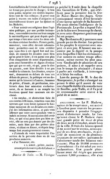 L'ami de la religion journal et revue ecclesiastique, politique et litteraire