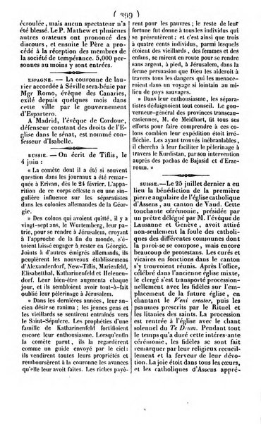 L'ami de la religion journal et revue ecclesiastique, politique et litteraire