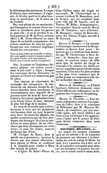 L'ami de la religion journal et revue ecclesiastique, politique et litteraire