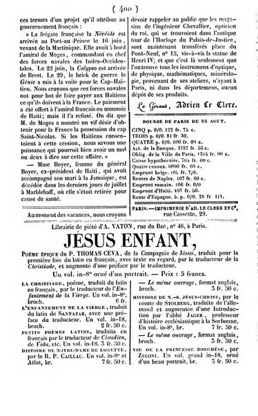 L'ami de la religion journal et revue ecclesiastique, politique et litteraire