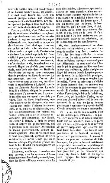 L'ami de la religion journal et revue ecclesiastique, politique et litteraire