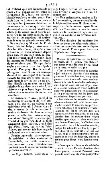 L'ami de la religion journal et revue ecclesiastique, politique et litteraire