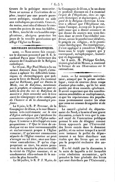 L'ami de la religion journal et revue ecclesiastique, politique et litteraire