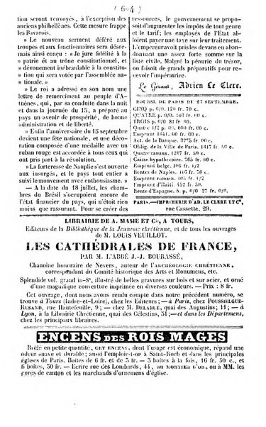 L'ami de la religion journal et revue ecclesiastique, politique et litteraire