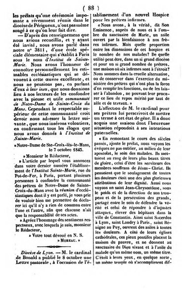 L'ami de la religion journal et revue ecclesiastique, politique et litteraire