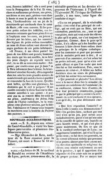 L'ami de la religion journal et revue ecclesiastique, politique et litteraire