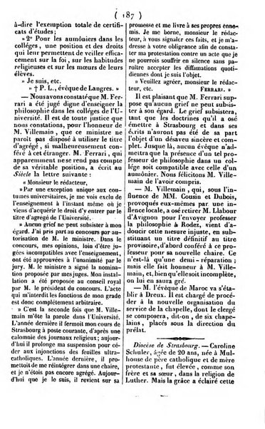 L'ami de la religion journal et revue ecclesiastique, politique et litteraire