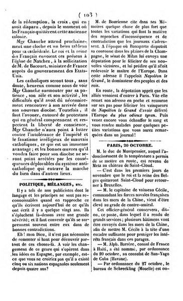 L'ami de la religion journal et revue ecclesiastique, politique et litteraire