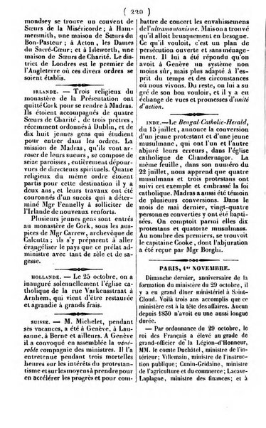 L'ami de la religion journal et revue ecclesiastique, politique et litteraire