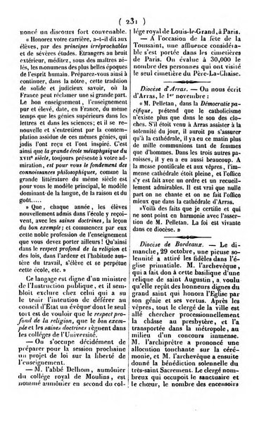 L'ami de la religion journal et revue ecclesiastique, politique et litteraire