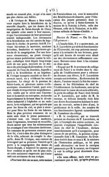 L'ami de la religion journal et revue ecclesiastique, politique et litteraire