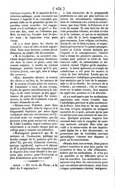 L'ami de la religion journal et revue ecclesiastique, politique et litteraire