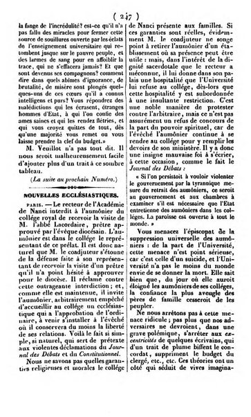 L'ami de la religion journal et revue ecclesiastique, politique et litteraire