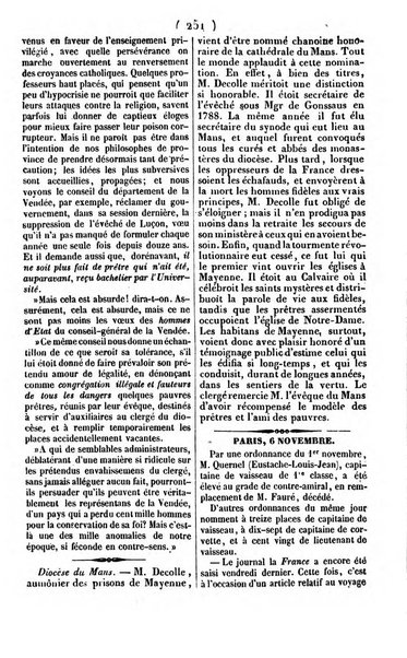 L'ami de la religion journal et revue ecclesiastique, politique et litteraire