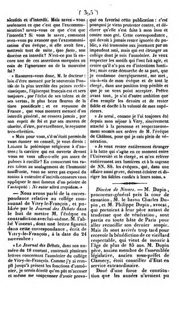 L'ami de la religion journal et revue ecclesiastique, politique et litteraire