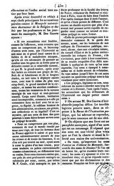 L'ami de la religion journal et revue ecclesiastique, politique et litteraire