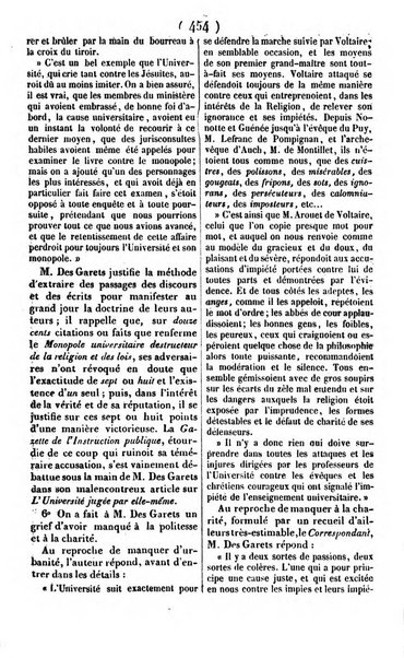 L'ami de la religion journal et revue ecclesiastique, politique et litteraire