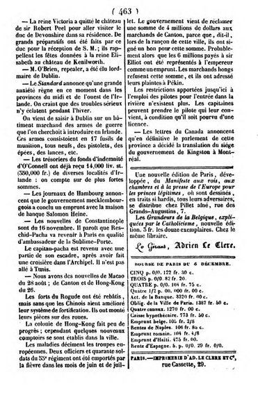 L'ami de la religion journal et revue ecclesiastique, politique et litteraire