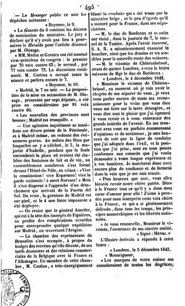 L'ami de la religion journal et revue ecclesiastique, politique et litteraire