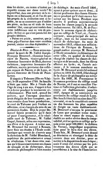 L'ami de la religion journal et revue ecclesiastique, politique et litteraire