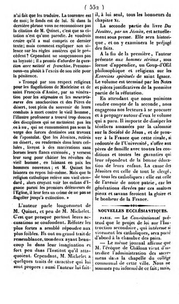 L'ami de la religion journal et revue ecclesiastique, politique et litteraire