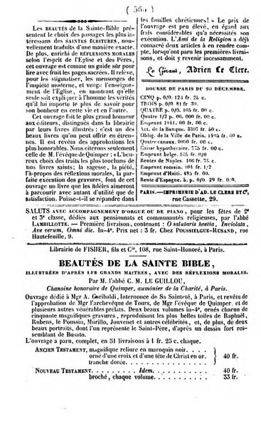 L'ami de la religion journal et revue ecclesiastique, politique et litteraire