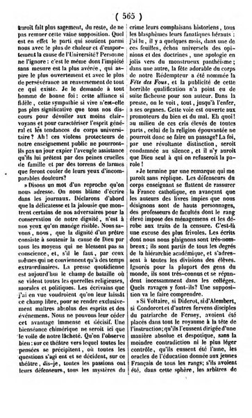 L'ami de la religion journal et revue ecclesiastique, politique et litteraire