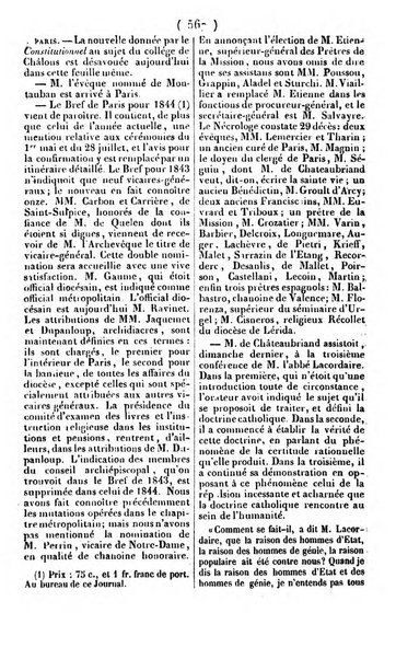 L'ami de la religion journal et revue ecclesiastique, politique et litteraire