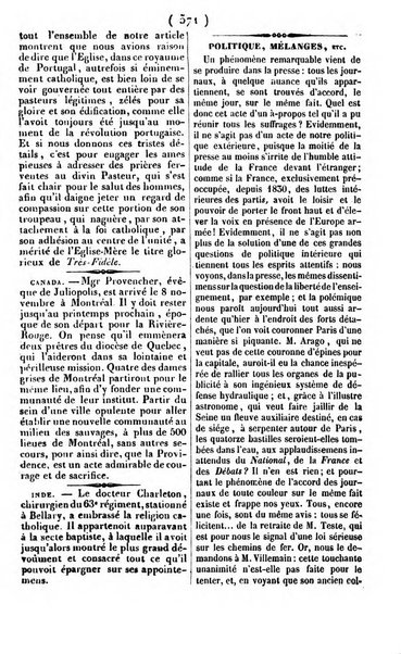 L'ami de la religion journal et revue ecclesiastique, politique et litteraire