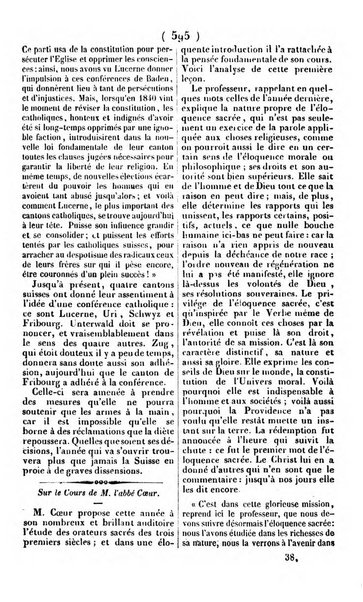 L'ami de la religion journal et revue ecclesiastique, politique et litteraire