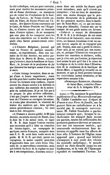 L'ami de la religion journal et revue ecclesiastique, politique et litteraire