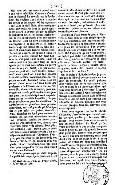 L'ami de la religion journal et revue ecclesiastique, politique et litteraire