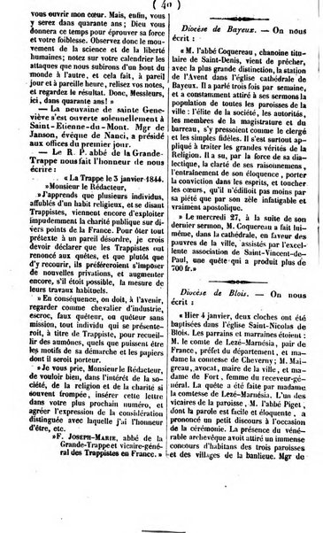 L'ami de la religion journal et revue ecclesiastique, politique et litteraire