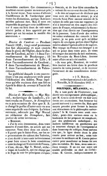 L'ami de la religion journal et revue ecclesiastique, politique et litteraire