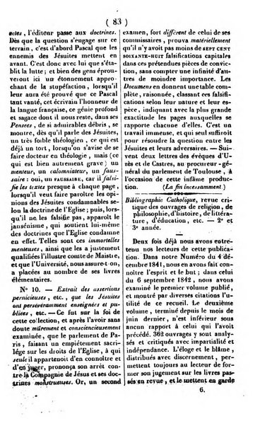 L'ami de la religion journal et revue ecclesiastique, politique et litteraire