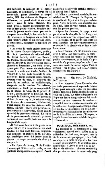 L'ami de la religion journal et revue ecclesiastique, politique et litteraire