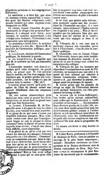 L'ami de la religion journal et revue ecclesiastique, politique et litteraire