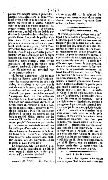 L'ami de la religion journal et revue ecclesiastique, politique et litteraire