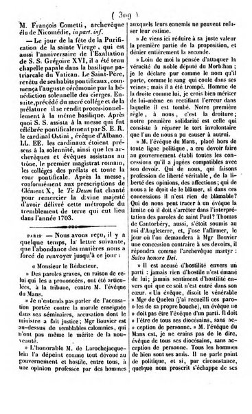 L'ami de la religion journal et revue ecclesiastique, politique et litteraire