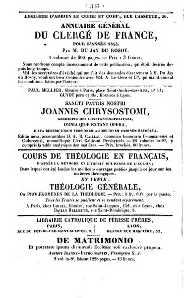 L'ami de la religion journal et revue ecclesiastique, politique et litteraire