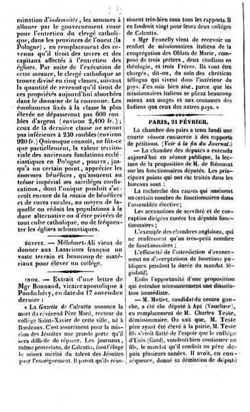 L'ami de la religion journal et revue ecclesiastique, politique et litteraire