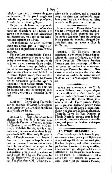 L'ami de la religion journal et revue ecclesiastique, politique et litteraire