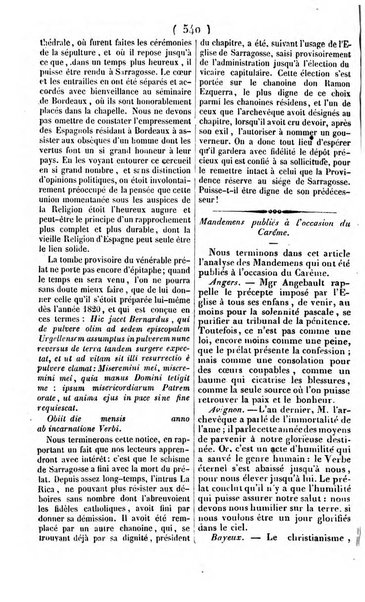 L'ami de la religion journal et revue ecclesiastique, politique et litteraire