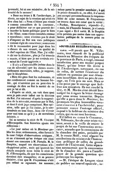 L'ami de la religion journal et revue ecclesiastique, politique et litteraire