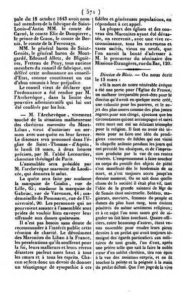 L'ami de la religion journal et revue ecclesiastique, politique et litteraire