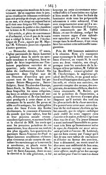 L'ami de la religion journal et revue ecclesiastique, politique et litteraire