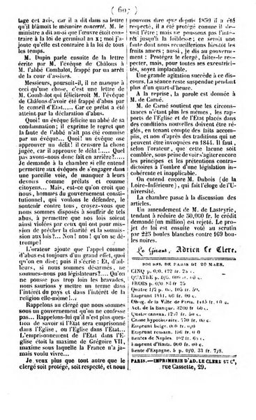 L'ami de la religion journal et revue ecclesiastique, politique et litteraire