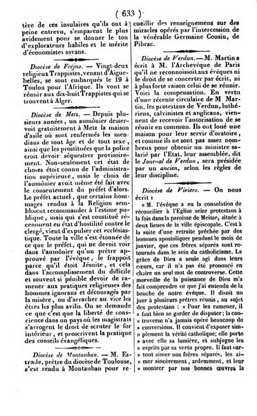 L'ami de la religion journal et revue ecclesiastique, politique et litteraire