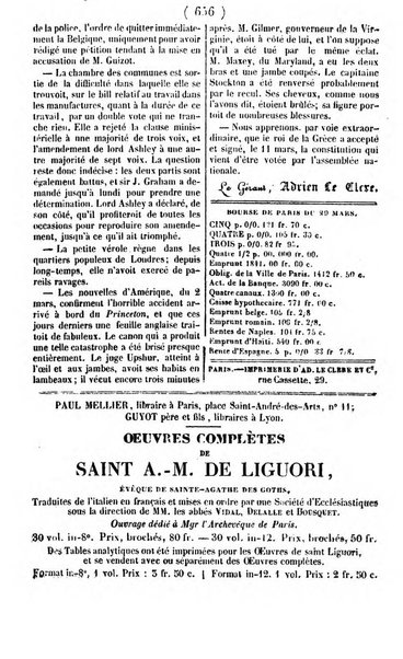 L'ami de la religion journal et revue ecclesiastique, politique et litteraire