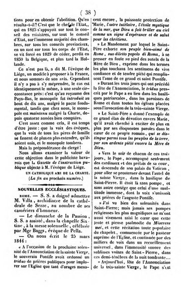 L'ami de la religion journal et revue ecclesiastique, politique et litteraire